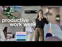 *productive* week of my HEALTHY HABITS | taking care of myself, 9-5 work week + finding balance