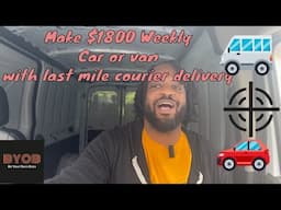 Weekly Pay $1800 Daily Routes For Car , Van , Suv, Box Truck Drivers Lasership NOW ONTrac