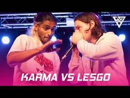 Karma vs. Lesgo | 1/2 Final | German Beatbox Championship 🇩🇪 | QUALIFICATION