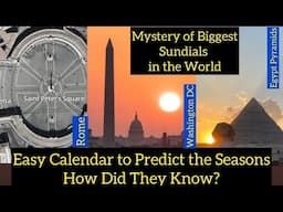 Mystery of Biggest Sundials in the World Explained How Ancients Knew Time & Seasons