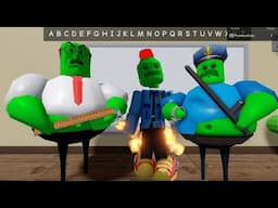 Zombie Fastest Speed Runs with Speed Boots and Coil in School, Barry, Papa Pizza #roblox Scary Obby
