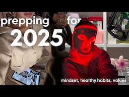 LOCKED IN FOR 2025 🌟 new year's glow up! | goal setting+vision board, self care tips, healthy habits
