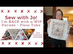 Sew with Jo - Floss Tube : I'm BACK with a WIP Parade!