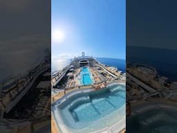 MSC World America is HUGE 🤯 #mscworldamerica #cruiseship #msccruises #bigship #pool #cruise #shorts