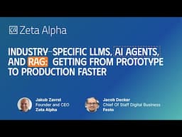 Industry-specific LLMs, AI Agents, and RAG: Getting from Prototype to Production Faster