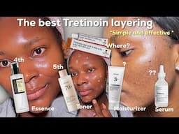 How to layer Tretinoin routine for best results | Tretinoin tips| Effective and easy routine.