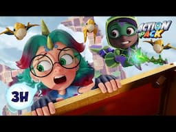 Dino-Soar Danger! 🦖☁️| Action Pack | Kids Fun & Educational Cartoons