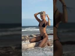 photoshoot BTS on tulum beach 🤍