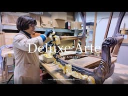 The Art of Gold Leaf Finishing: Crafting Luxury on Our Italy Design Armchair