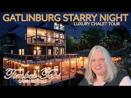 Gorgeous Chalet For Rental in Gatlinburg, Tennessee! Gatlinburg Starry Night! Luxury Cabin!