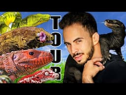Epic Reptile Facility Tour! 100s of Reptiles species!