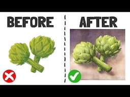 THE #1 WATERCOLOR TIP to Improve Your FLAT ARTWORK