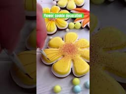 Flower cookie decoration #food #art #decoration #tasty #satiafying #cookies