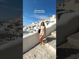 Would you go to this secret cliff jump spot in Santorini?😍 #santorini #greece  #greekislands