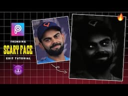 Instagram Viral Scary Face Edit Tutorial in Picsart | Instagram Trending Scary Face Reels Editing