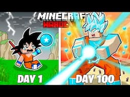 I Survived 100 Days as DIAMOND GOKU in HARDCORE Minecraft