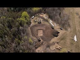 Digging the Basement, Stripping Topsoil, Landscaping - Building My Log Home Pt. 23