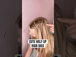 CUTE HALF UP HAIR IDEA | Audrey and Victoria #hairstyle PRODUCTS USED IN DESCRIPTION BELOW ⬇️