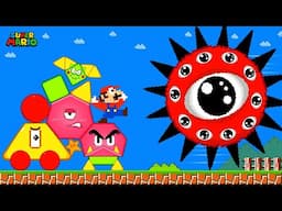 Mario ESCAPES Shapeblock and Sprunki Mr.Sun (Phase 10) | GM Animation