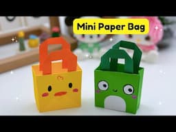 DIY MINI Gift PAPER BAG / Paper Craft / Easy Origami Bag DIY / Paper Crafts Easy / Origami