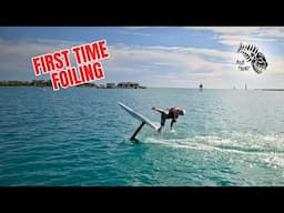 Foiling for Beginners: first time foilers taking a lesson with Alika from Hawaii eFoil Experience