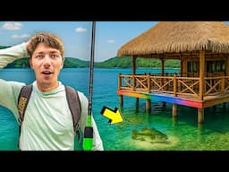 FISHING Under A RESTAURANT For Big CLEAR WATER BASS!