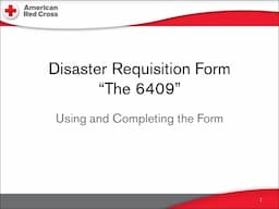 11  Disaster Requisition Form 6409 ver. 2