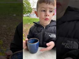 How was that hot chocolate? #kids #funny #hotchocolate #travel #glasgow