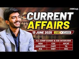 Daily Current Affairs 13 June 2025 | For NDA CDS AFCAT SSB Interview