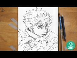 How to Draw Gojo Using Hollow Purple – Step-by-Step Tutorial!