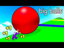 BIG BALLS Got me STRONGER in Roblox