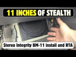 Stereo Integrity BM-11 stealth front sub install part 2