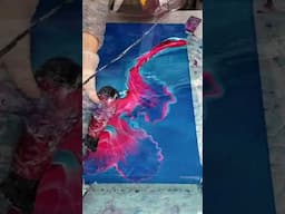 I love the process! Mixing paint, the execution and the final piece!  #fluidart_daily #art #relax