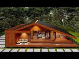 Inside an Architect's Wooden House in the Woods! Tiny House!