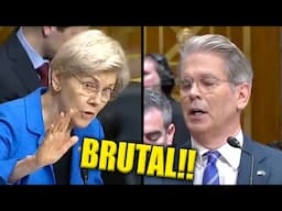 Elizabeth Warren RIPS Trump Treasury Secretary TO HIS FACE