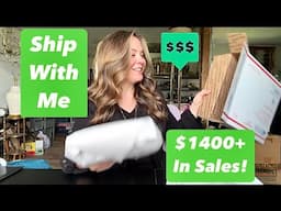 Poshmark Reseller Ship With Me $1400+ In Sales What Sold Online Fast For Huge Profits