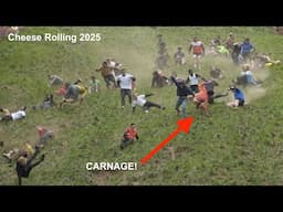 Thrillseekers tumble down hill in UK’s Cheese Rolling contest 2025