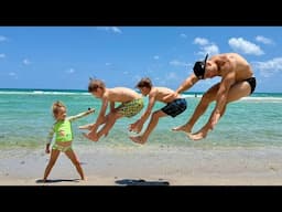 These Guys Struggle Against a Super Strong Little Girl!