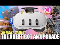 The Quest has an UPGRADE bringing New Features,  Tons of New VR Games, A VR Study (& Much More)