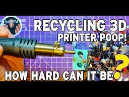 Recycling 3d printer waste. Bambu printer poop to make a Crafsman toy?  Silicone Mould thermoplastic
