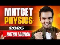 MHTCET 2026 Batch Launched - RG LECTURES - Maharashtra Board Students ANNOUNCEMENT CET 2026
