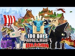 I Spent 100 DAYS In How To Train Your Dragon in MINECRAFT