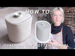 Square and oval shapes on the pottery wheel?? Here's how