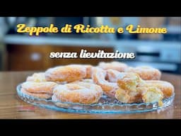 Zeppole di Ricotta e Limone Senza Lievitazione – Pronte in Pochi Minuti! - Morbide e Golose! 😋🍋