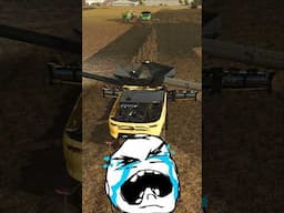 DRIVER KEEP HITTING ME WITH UNLOADING PIPE 😤😤 | Farming Simulator 25 #shorts #farmingsimulator