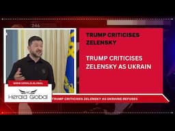 Trump criticises Zelensky as Ukraine refuses Russian control of Crimea