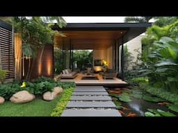 Luxurious Small Pavilion Retreat Framed by Exotic Gardens