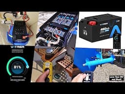 Install & Initial Test of LIFePO Battery for Bow Thruster & Anchor Windless Power - Vatrer 460Ah