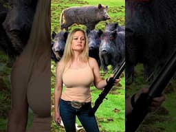 Thrilling! Wild HOG HUNTING Queen