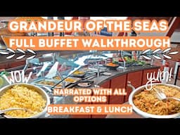 Grandeur Of The Seas FULL Windjammer BUFFET Tour | Breakfast & Lunch Options on Royals SMALLEST Ship